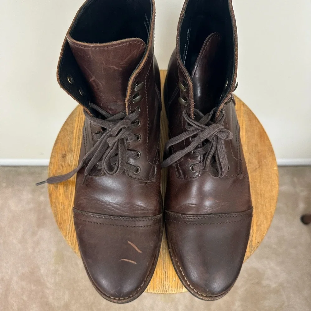 Thursday Boot Company Everyday Mens US 11.5 Captain Boots Brown Leather Ankle